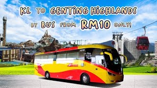 Solo travel🚶🏻‍♀️ KL Sentral to Genting Highlands by Bus 🚌💨 Genting Skyworlds Tickets 🎟️ [upl. by Rory]