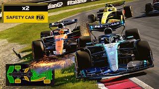 Mayhem at MonzaTWO Safety Cars amp A SHOCK Winner in F1 24 Career… [upl. by Auhsuj482]