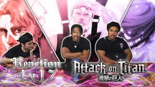 Attack On Titan  4x17 quotJudgmentquot REACTION [upl. by Stanton]