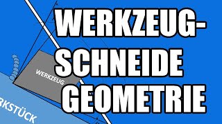 Werkzeugformen bzw die Geometrie einer Werkzeugschneide [upl. by Haisa560]