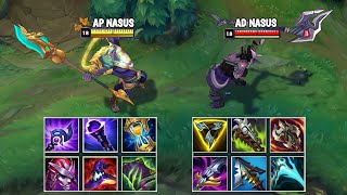 AP NASUS vs AD NASUS S11 FULL BUILD FIGHTS amp Best Pentakills [upl. by Ilona62]