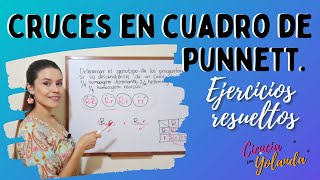 Cruce monohíbrido cuadro de Punnett ¿Cuál es el genotipo🤔 Ejercicios de genética Mendel resueltos [upl. by Meier783]