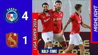 HIGHLIGHTS  SABAH FC 4  1 KELANTAN DARUL NAIM FC  LIGA SUPER 20242025 [upl. by Gnirps]