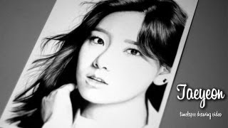 Kim Taeyeon  Graphite Pencil Drawing [upl. by Uhayile]