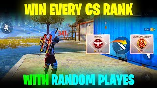 How To Win Every CS Rank With Random Players  Clash Squad Ranked Tips and Tricks  Free Fire [upl. by Roselin]