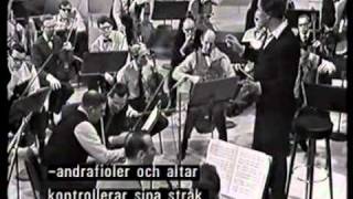 Celibidache rehearsing Bolero by Ravel 1965 with The Swedish Radio Orchestramp4 [upl. by Chara]