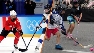 Street Hockey Vs Ice Hockey Stick What’s The Difference [upl. by Llerrah]