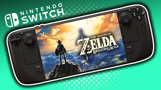 The Legend of Zelda Breath of the Wild  Steam Deck OLED Switch Emulation [upl. by Oirretna32]