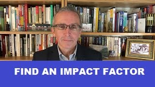 How to Find an Impact Factor [upl. by Tamma]