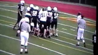 8th grade football Highlight Mcguffey 09 [upl. by Akkinahs]