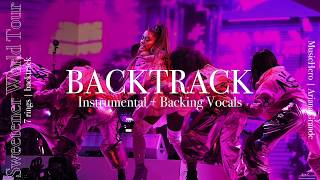 Ariana Grande  7 rings Instrumental w Backing Vocals Sweetener Tour Version Lyric Video [upl. by Larsen]