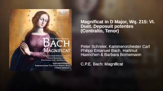 Magnificat in D Major Wq 215 VI Duet Deposuit potentes Contralto Tenor [upl. by Kaye]