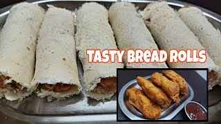 Bread Rolls  Evening Snacks Recipe  Finger Food  Tea Time Snacks  Bread Recipe  Veg Roll [upl. by Eiaj]