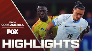 Uruguay vs Colombia Highlights  2024 Copa América  Semifinals [upl. by Aokek]