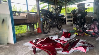 HARINI KAMI DPT JOB COVERT DEMAK V1 ke YAMAHA LCV1 Lampu signal semua LCV1 FUHH 🔥🔥 [upl. by Neenwahs564]