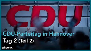 CDUParteitag in Hannover  Tag 2 2 Teil [upl. by Trilby737]