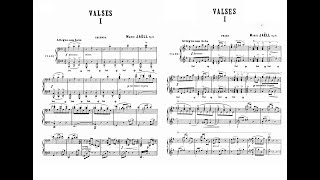 Marie Jaëll  Valses op 8 for piano four hands with score [upl. by Emarej]