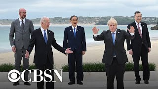 Biden meets with G7 leaders ahead of Putin summit [upl. by Kahle]