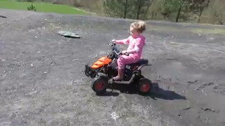 kids Electric 800w 36v Fast Quad Bike Mini Moto Atv REVIEW [upl. by Hibbert865]