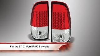 9703 Ford F150 Styleside LED Tail Lights [upl. by Nnayelhsa504]