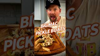 BIG MAC PICKLE BOATS  Ultimate Low Carb McDonalds Hack [upl. by Shaylynn]