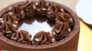 Coffee Chocolate Mousse Cake Recipe  Chocolate Biscuit Joconde [upl. by Yelsnya]