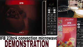 Perfect demonstration of IFB 23bc4 CONVECTION MICROWAVE with many tips in HindiIFB microwave [upl. by Rumpf]