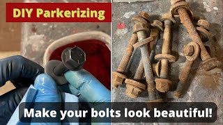 DIY parkerizing Make your rusty bolts look beautiful [upl. by Amelia]