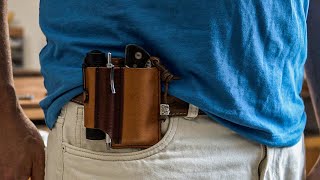 EDC Leather Pocket Organizer  From Design to End Product [upl. by Ayatal492]