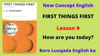 First things first  Lesson 9  Barashada Luuqada English ka [upl. by Atilahs]