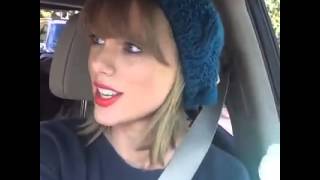 Taylor Swift Sings Kendrick Lamar in the car  Backseat Freestyle [upl. by Orly]