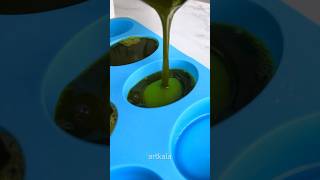 Neem Soap making 😍 soap soapmaking neemsoap soapcutting skincare skincareroutine [upl. by Aicilet17]