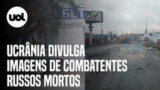 Guerra Ucrânia divulga vídeo de militares russos mortos e armas destruídas [upl. by Eachern594]