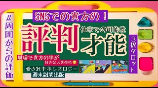 🫢SNSでの貴方の評判と仕事の才能・可能性👩‍💻🧑‍💻職場で貴方の事が好きな人の事も🌈🎉〈週末がもっと楽しくなる♪タロット部活〉 [upl. by Nodababus379]