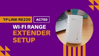 tplink re220 ac750 wifi range extender setup [upl. by Lyrahc]