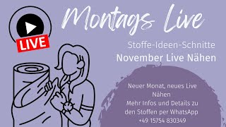 November Live Nähen GeoBag [upl. by Akem45]