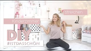 Nine macht´s  DIY  Kinderzimmer kreativ streichen  ein Mädchen Traum  delari [upl. by Laekim443]