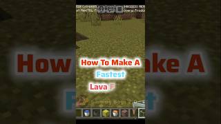 Ho To Make Fastest Lava Farm 😯 viralshort minecraft gaming shortfeed shorts [upl. by Flossie]