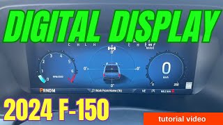 2024 F150 Lariat Detailed Digital Display Tutorial  InDepth Guide [upl. by Ahsille]