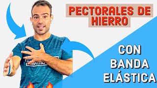 🔥El mejor ejercicio para PECTORALES Como tonificar PECHO con banda elástica 🔥 [upl. by Nelloc]