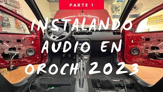 Instalamos audio en Renault Oroch 2023 [upl. by Bocoj489]