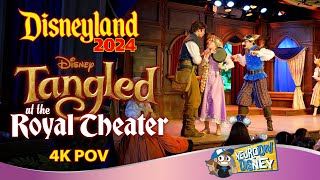 LIVE Tangled Show at Disneyland Park October 2024  Royal Theater Full Show 4K POV [upl. by Enidlarej723]