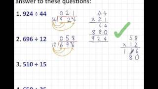 Short Division  3 digits by 2 digits [upl. by Supen834]