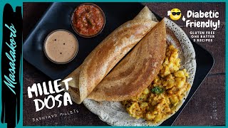 How to make millet dosa batter  Barnyard Millet Dosa amp Idli For Weight Loss Healthy Breakfast Dosa [upl. by Ardnauqal1]