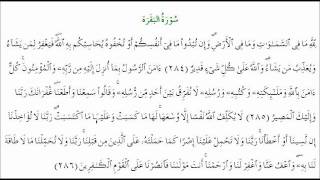 The Last Three Ayats of Surah AlBaqarah 284 to 286 [upl. by Bevis178]