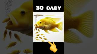 Mother yellow cichlid fish gives birth to 30 babies fish 🥰🐳 물고기 fishing fish [upl. by Aicilaana769]