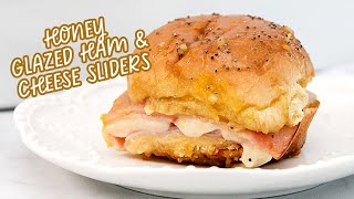 Honey Glazed Ham and Cheese Sandwiches Sliders [upl. by Kandy]