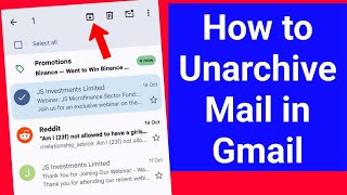 Gmail Ka Archives Messages Kaise Dekhe  How to Find Archived Emails in Gmail [upl. by Derian]