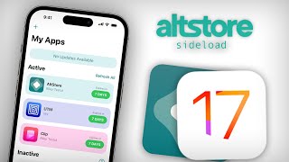 Altstore iOS 17  How To Sideload Apps to your iPhone [upl. by Yttisahc]