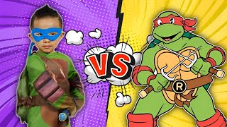 Calvin amp kaison Vs teenage mutant ninja turtles Subway running Gameplay  CKN toys [upl. by Puritan]